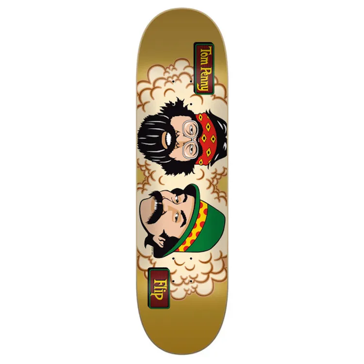Flip Skateboards Penny Cheech and Chong 50th Skateboard Deck 8"