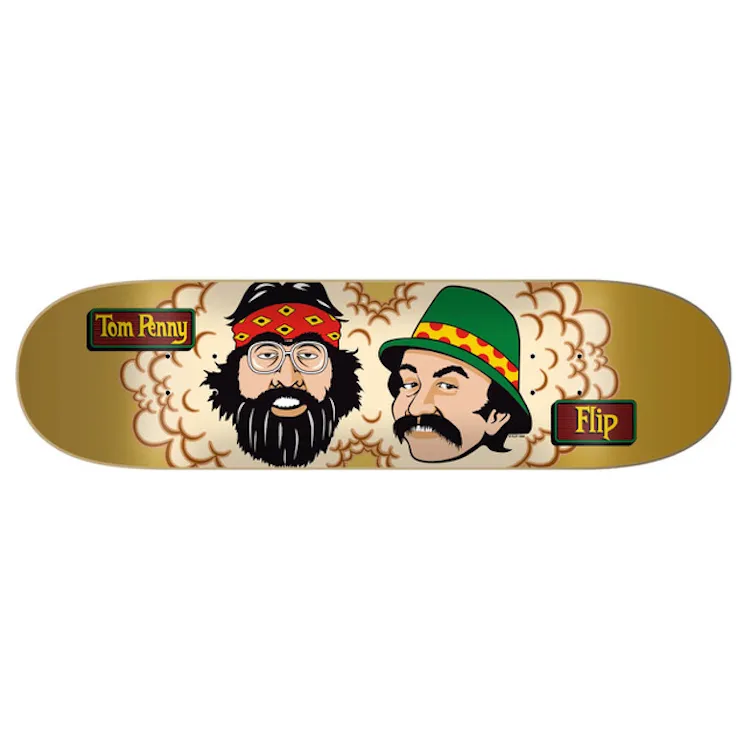 Flip Skateboards Penny Cheech and Chong 50th Skateboard Deck 8"