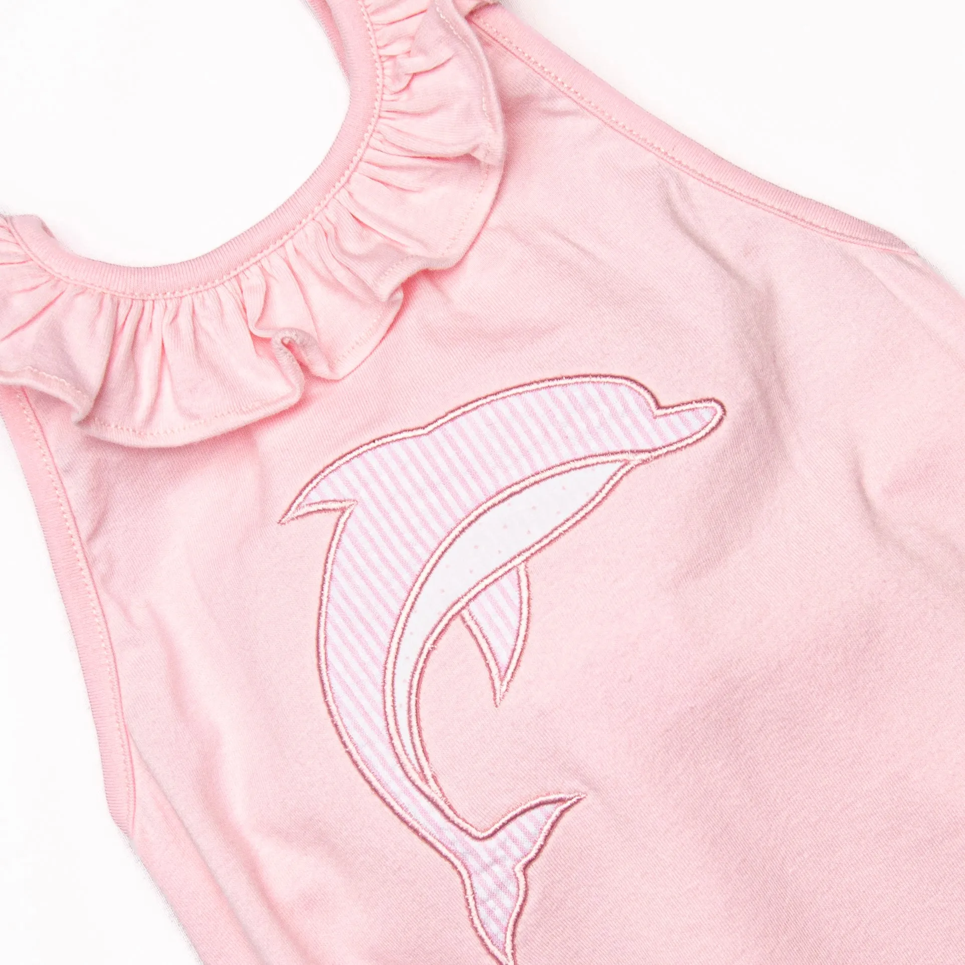 Flips and Tricks Applique Bubble Romper, Pink