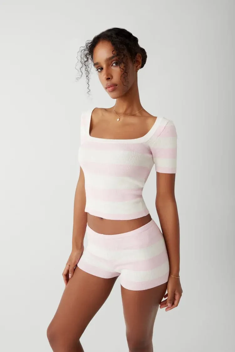 Frankies Bikinis Sunset Knit Ballet Shorts