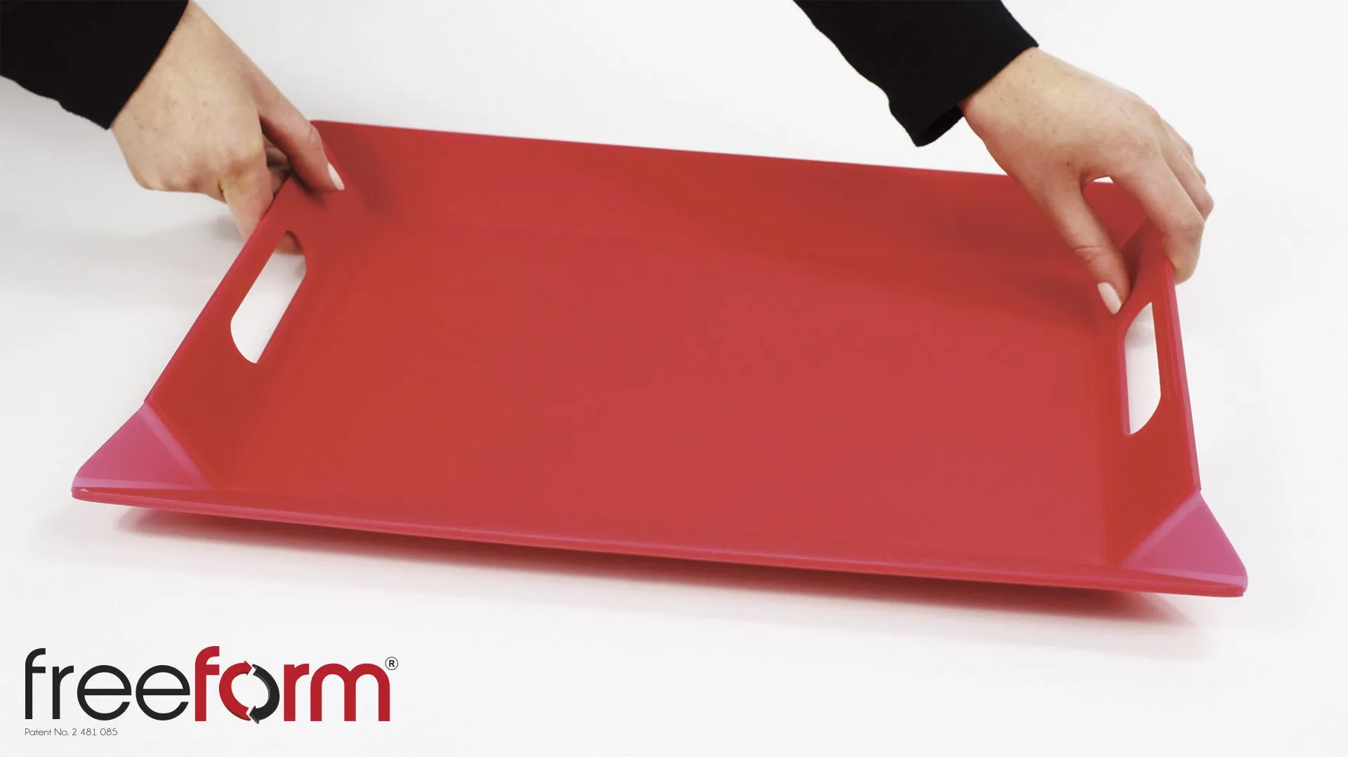 Freeform Tray, Red/Black, Medium