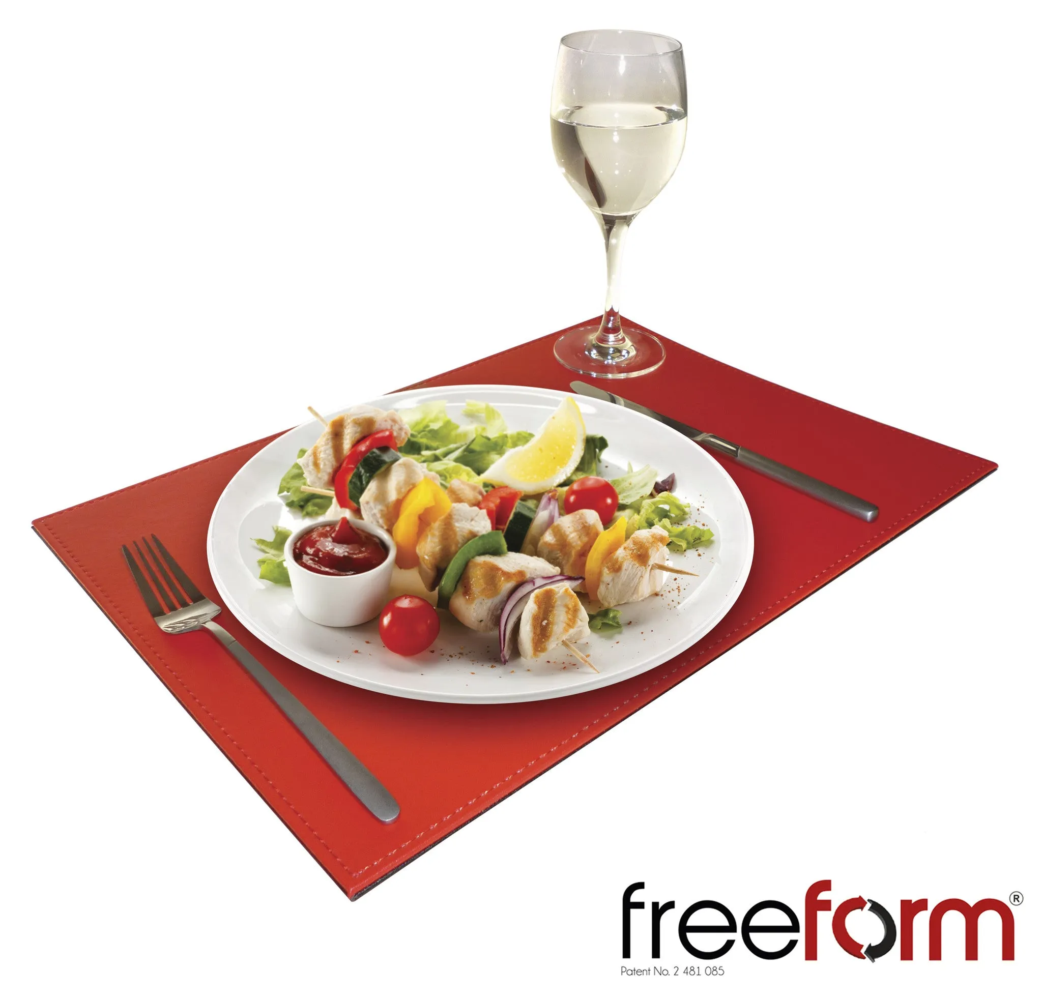 Freeform Tray, Red/Black, Medium