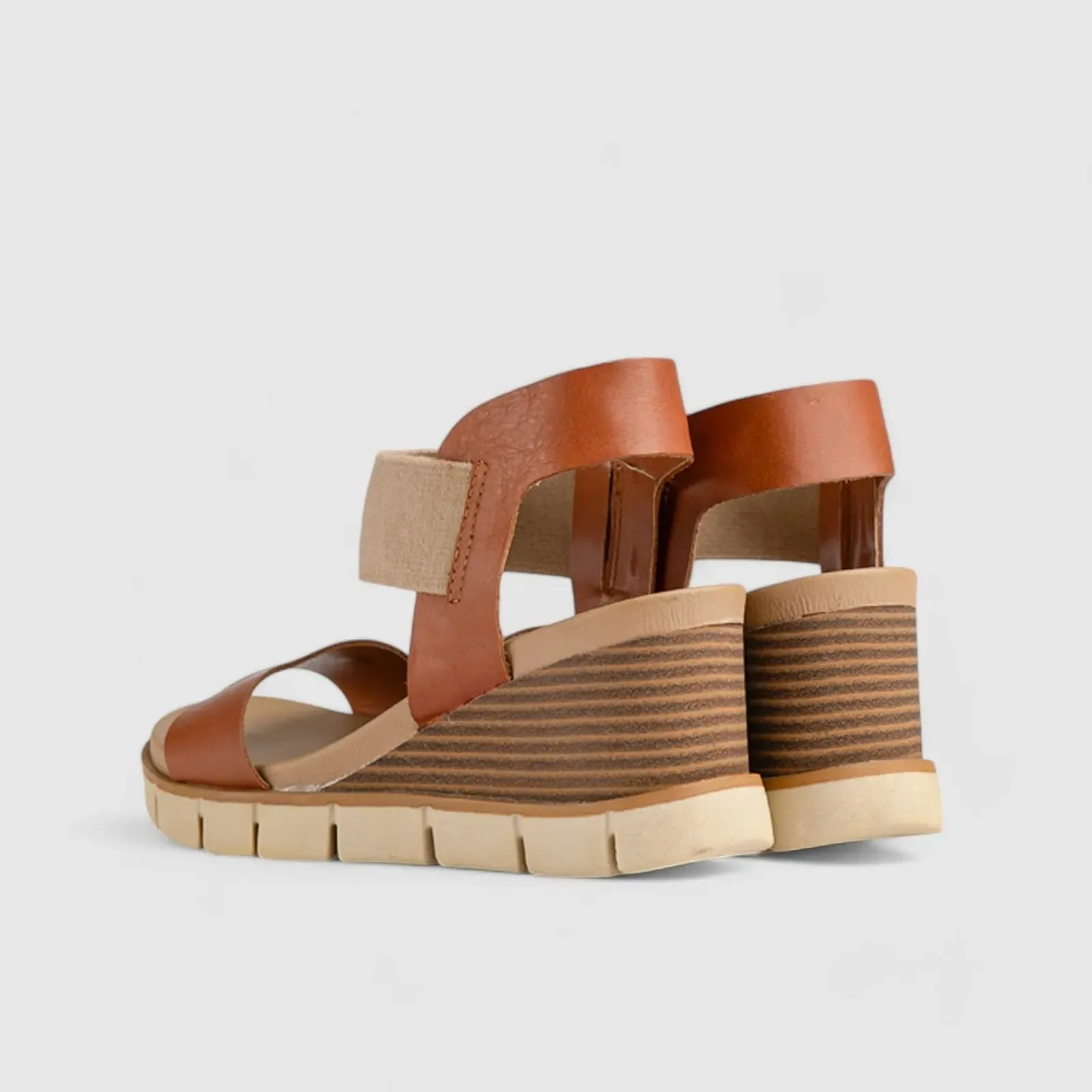 Freja Comfort Wedge Sandal Tan 01370