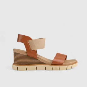 Freja Comfort Wedge Sandal Tan 01370