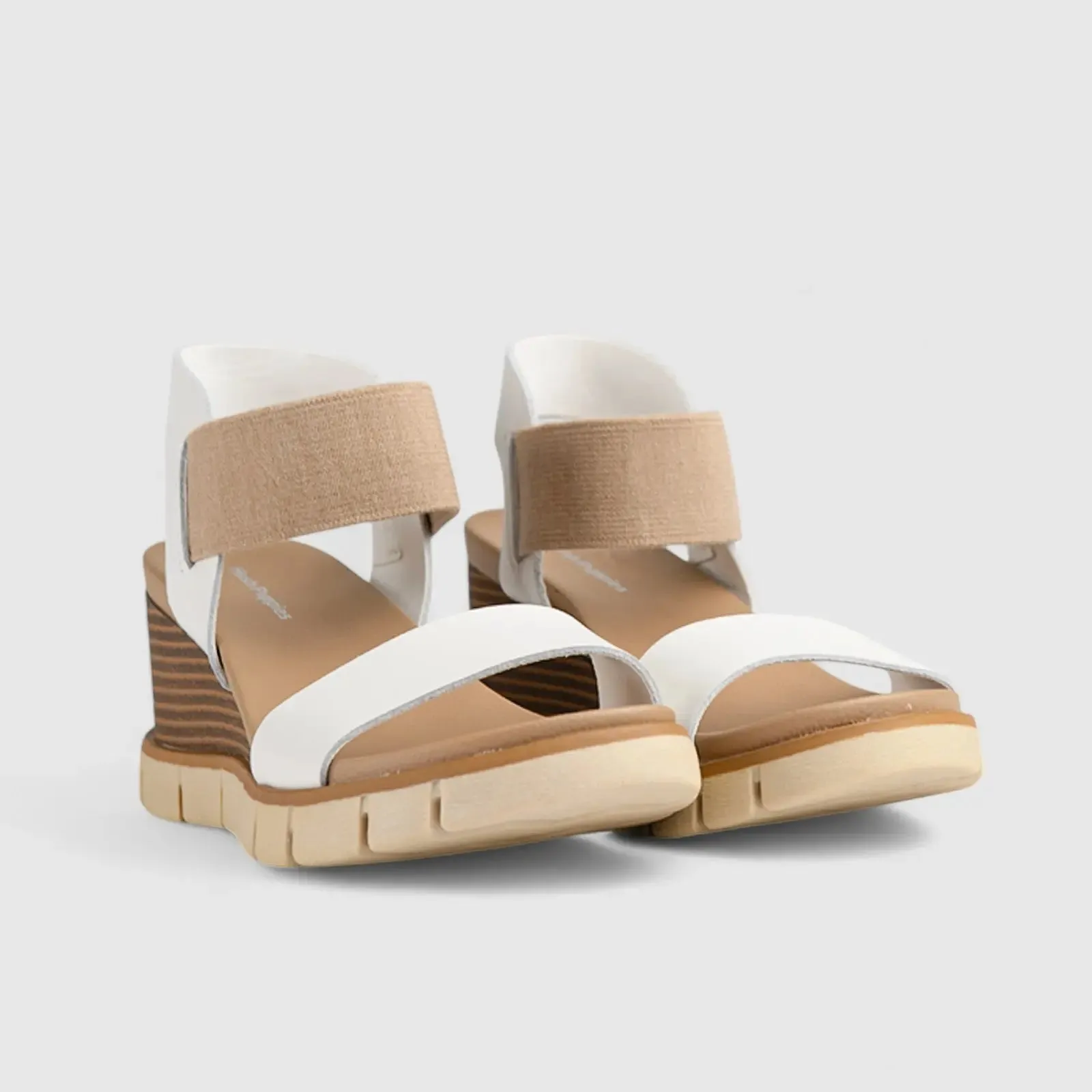 Freja Comfort Wedge Sandal White 01370