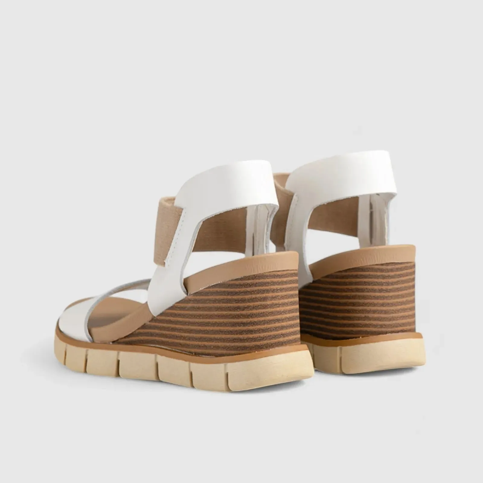 Freja Comfort Wedge Sandal White 01370