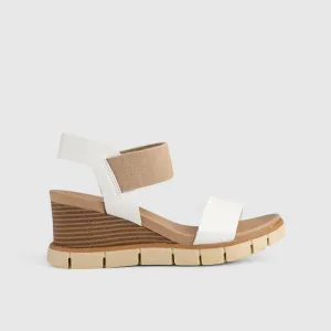 Freja Comfort Wedge Sandal White 01370