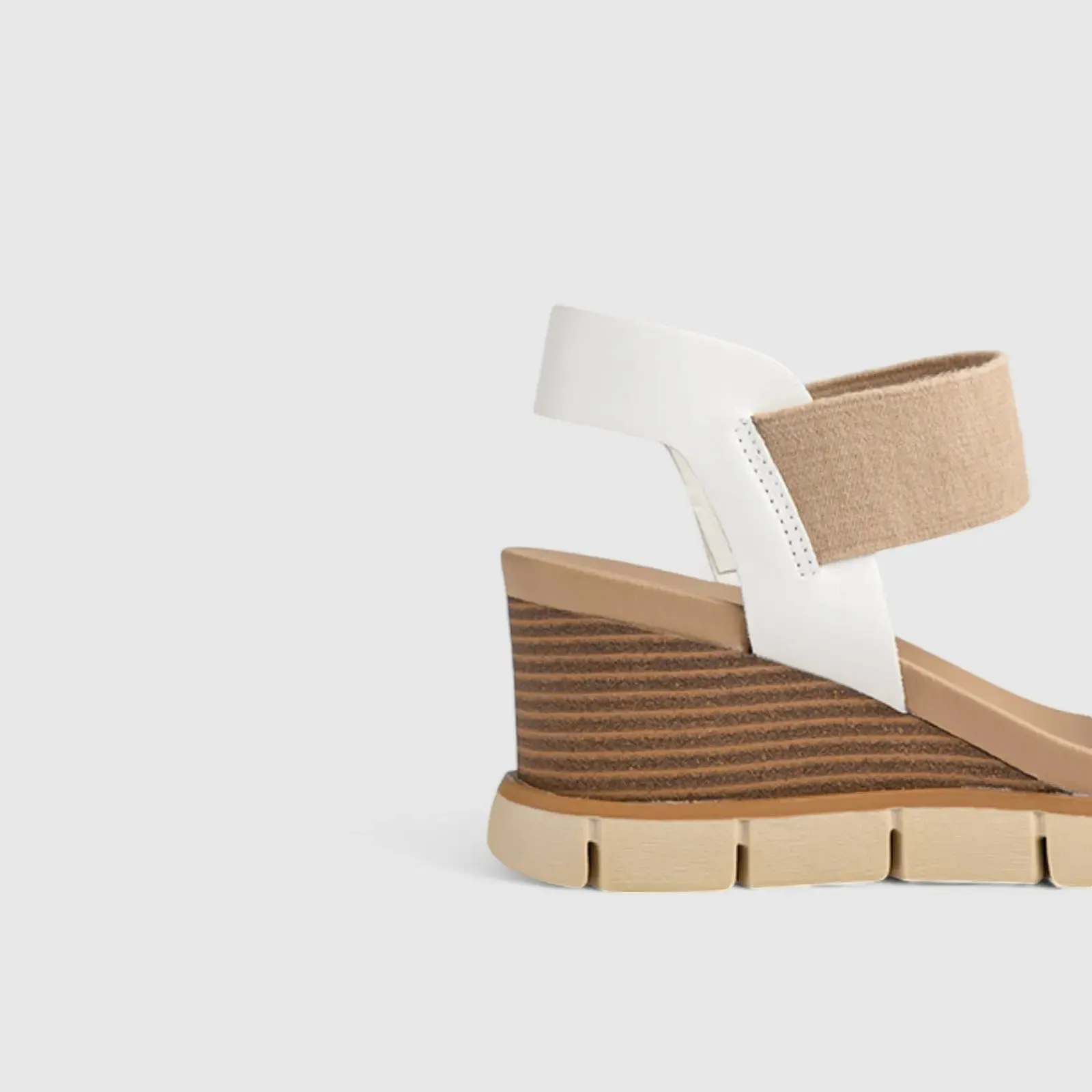 Freja Comfort Wedge Sandal White 01370