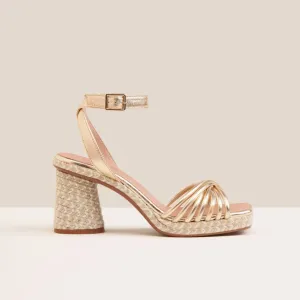 FUSCA Gold heels