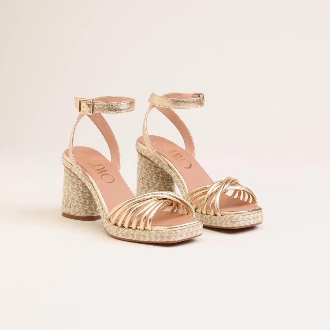 FUSCA Gold heels