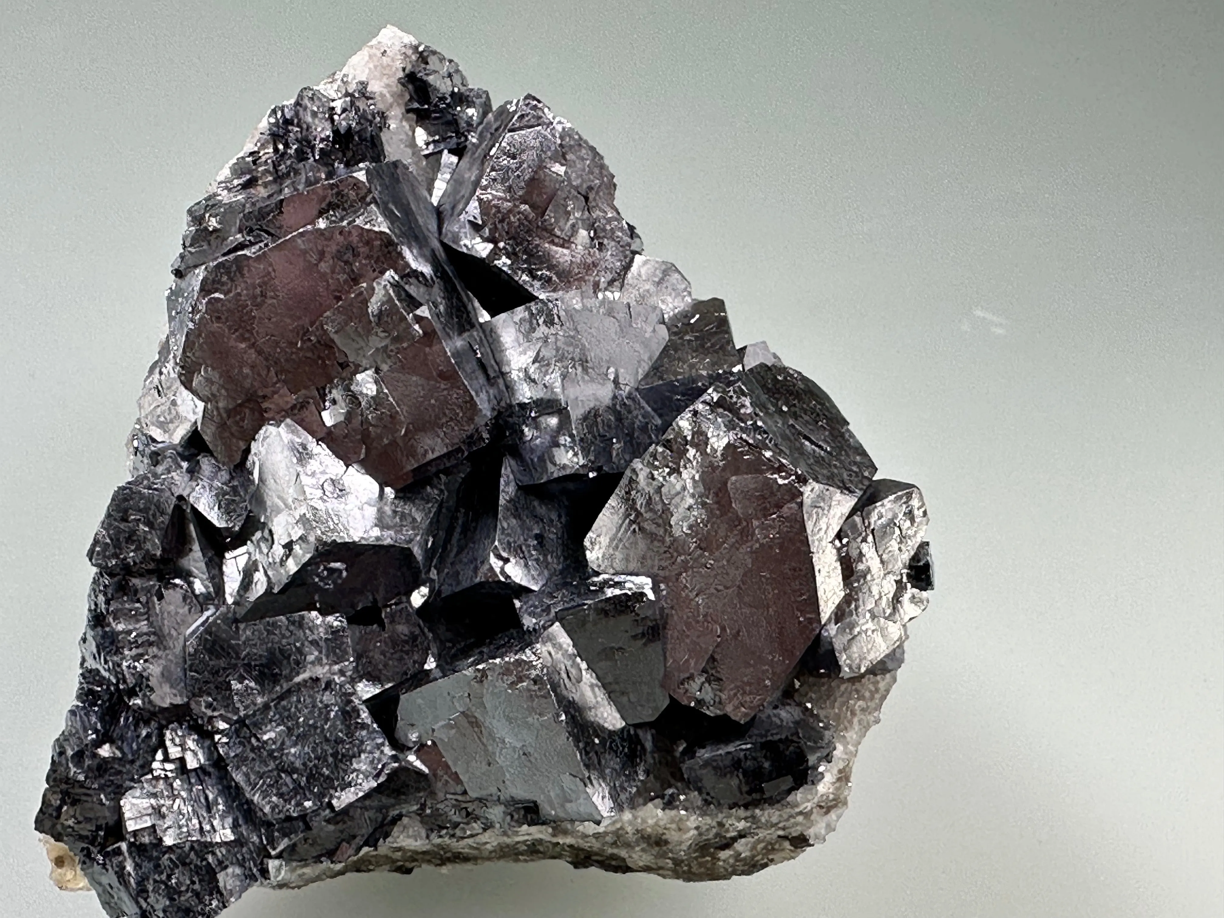 Galena and Fluorite on Quartz with Sphalerite, Sub-Rosiclare Level, W. L. Davis/Deardorff Mine, Ozark-Mahoning Co., Cave-in-Rock District, Southern Illinois, Mined c. 1960’s, ex. Roy Smith Collection, Miniature, 4.7 x 5.0 x 6.5 cm, $250. Online Dec. 12.
