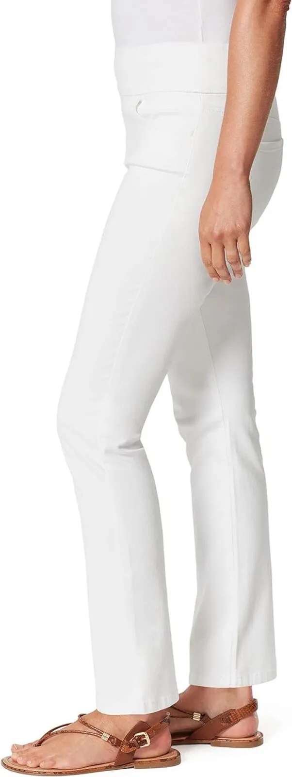 Gloria Vanderbilt Womens Amanda Pull On High Rise Jean 30158472 Vintage White 10