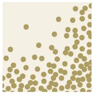 GOLD CONFETTI COCKTAIL NAPKIN
