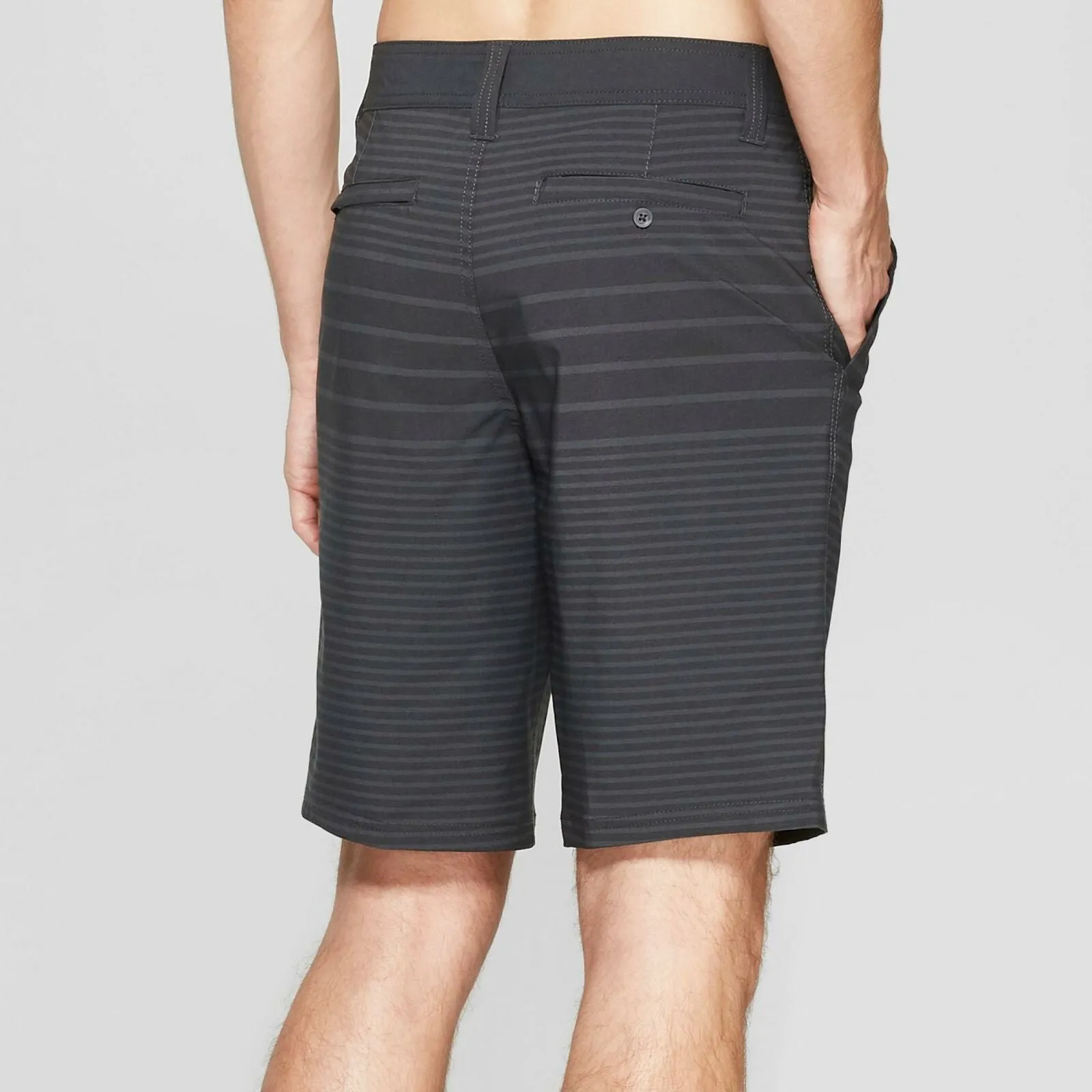 Goodfellow & Co. Men's Tonal Striped Hybrid Swim Shorts