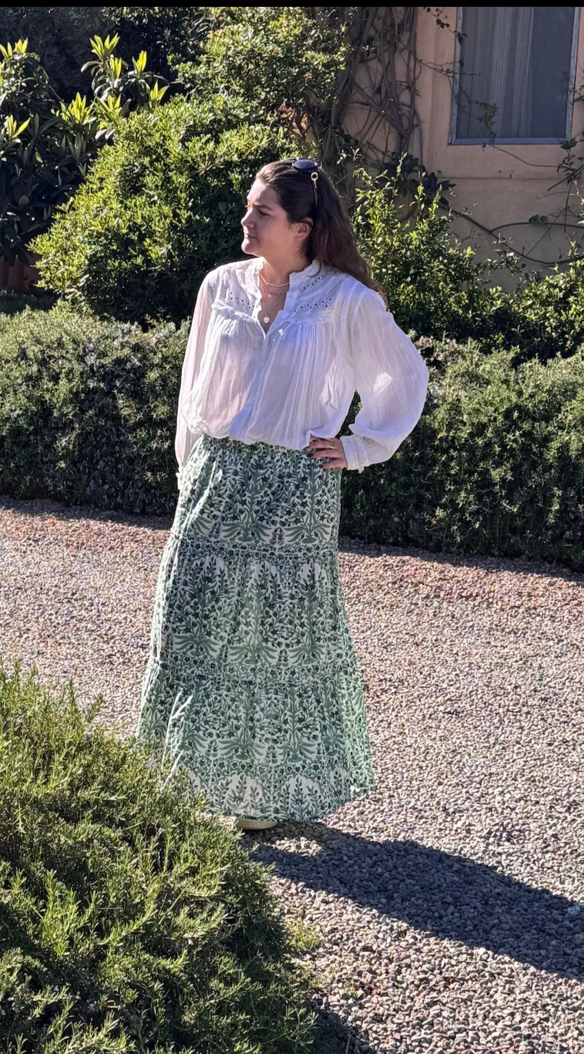 GREEN BUTAH SKIRT