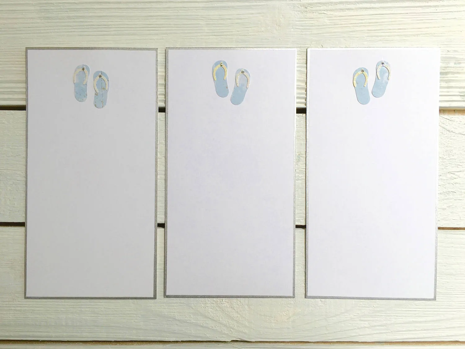 Handmade Flip-Flop / Beach Stationery