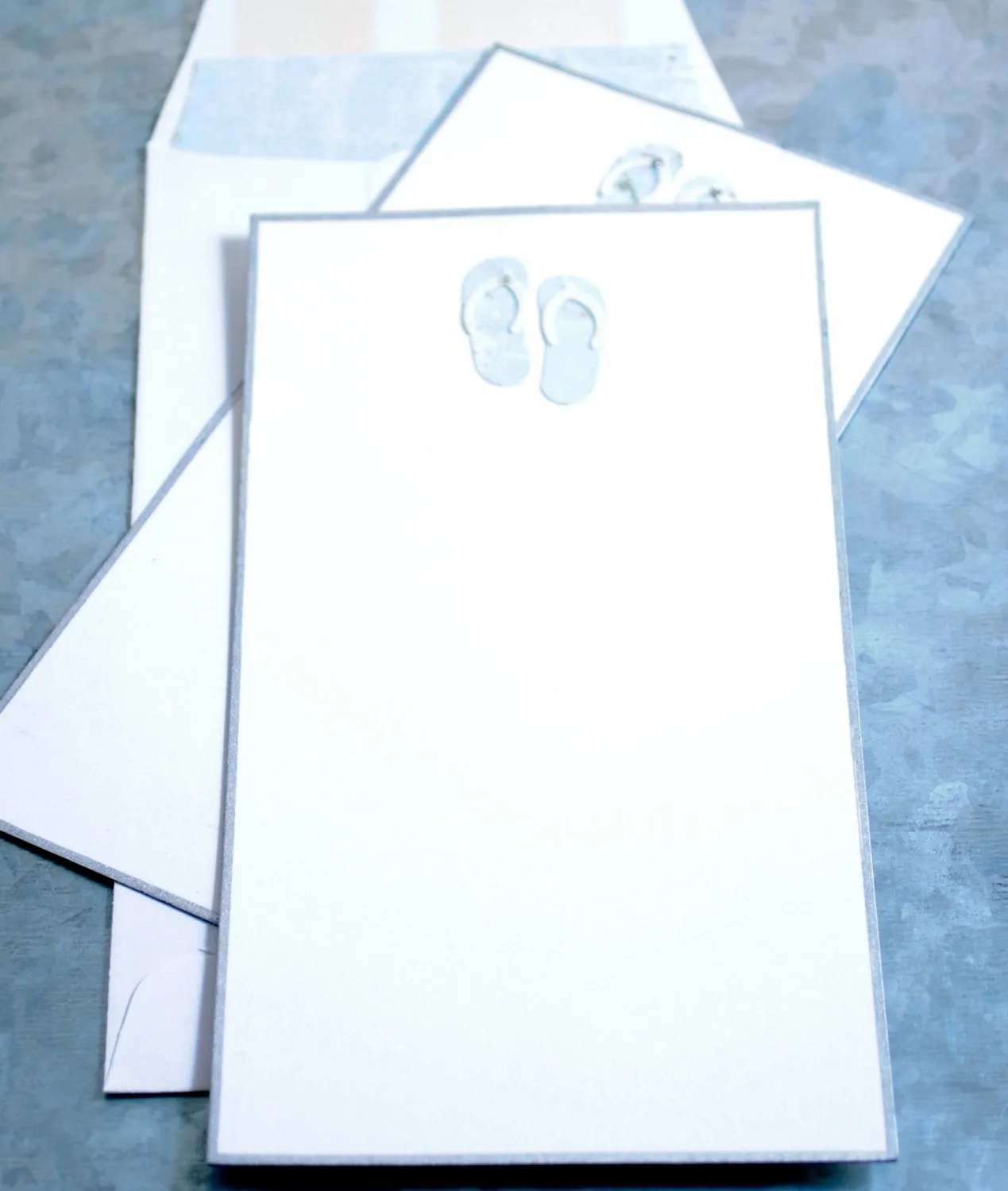 Handmade Flip-Flop / Beach Stationery