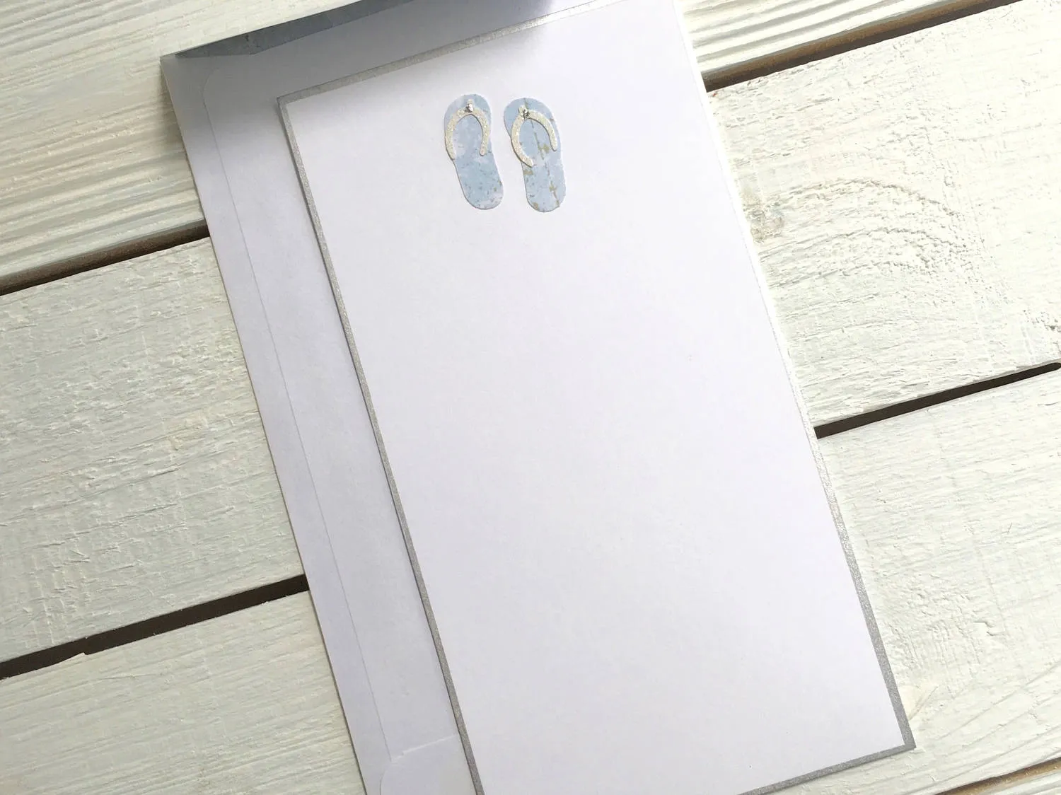 Handmade Flip-Flop / Beach Stationery