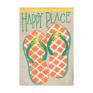 Happy Place Flip Flops Suede House,z13s8501