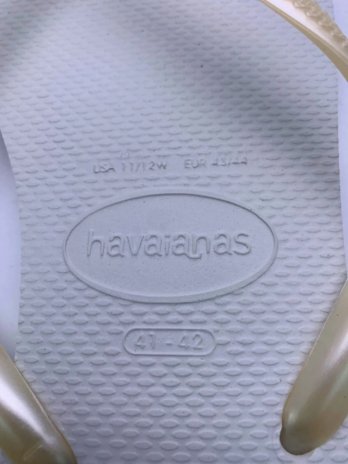 Havaianas White Slim Flip Flops EU 41/42 UK 8/9