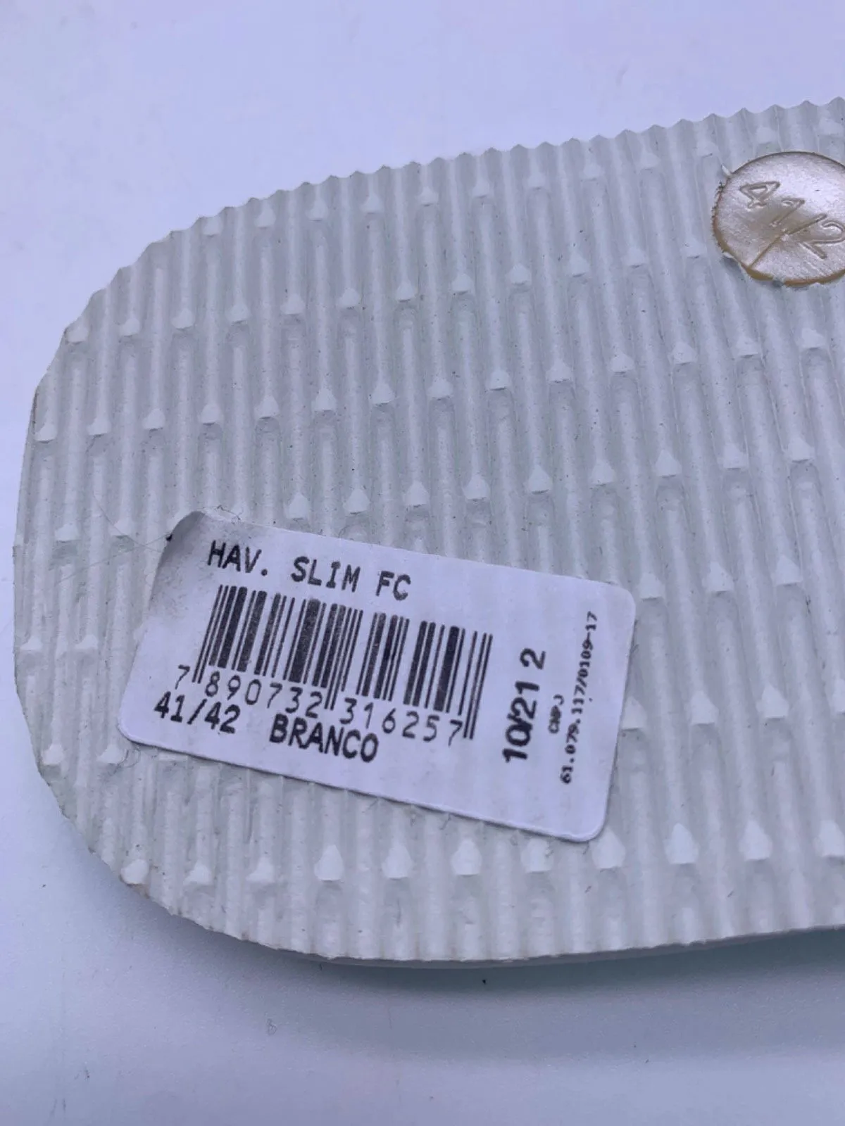 Havaianas White Slim Flip Flops EU 41/42 UK 8/9