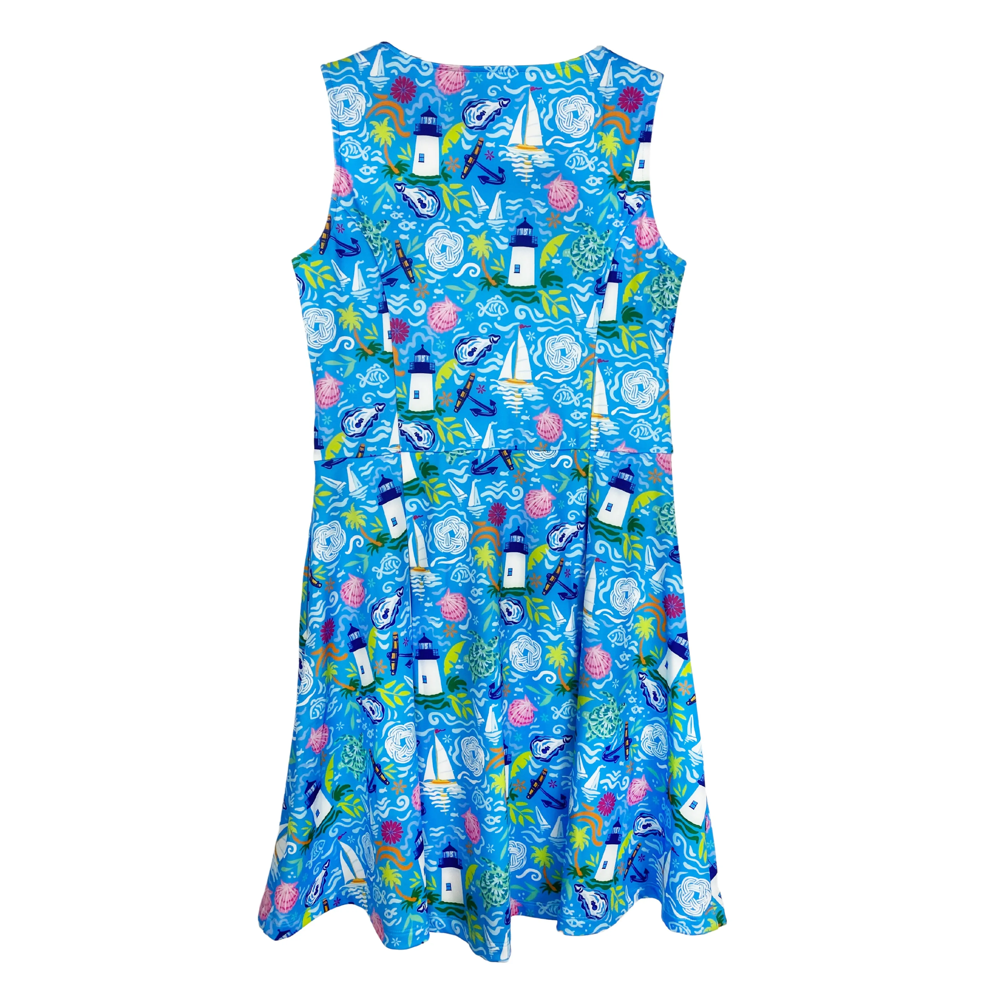 Havana Fit & Flare Dress in Harbor Lights