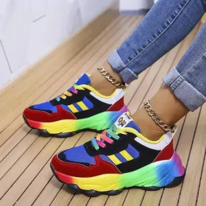 Hazel | Stylish Rainbow Sneakers