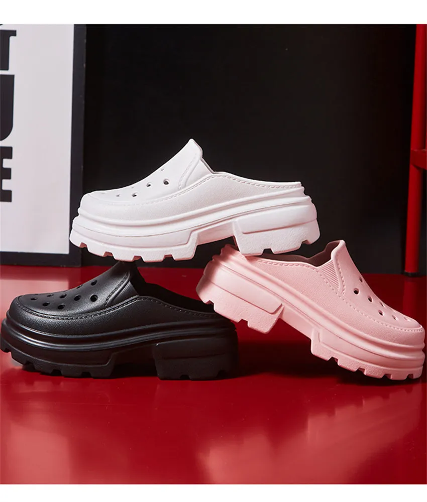 High Heels Sandals Clogs Summer 6.5cm Increase Platform