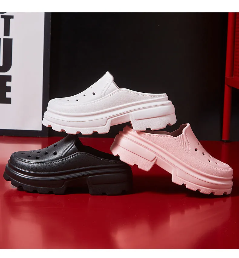 High Heels Sandals Clogs Summer 6.5cm Increase Platform