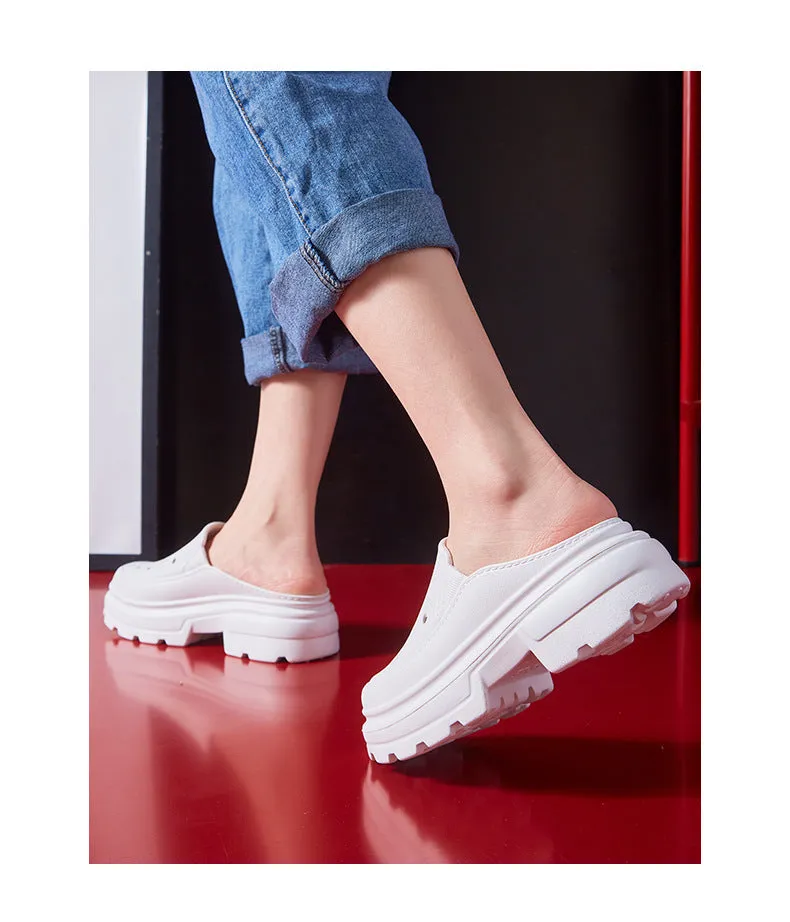 High Heels Sandals Clogs Summer 6.5cm Increase Platform