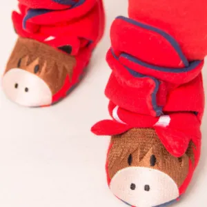 Highland Cow Baby Booties | Blade & Rose