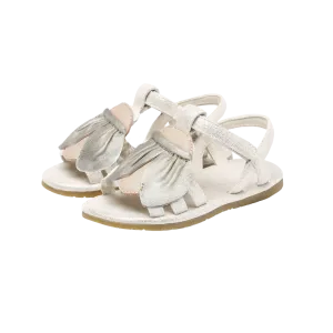 Iles Sky Sandals | Golden Beetle | Silver Metallic Leather