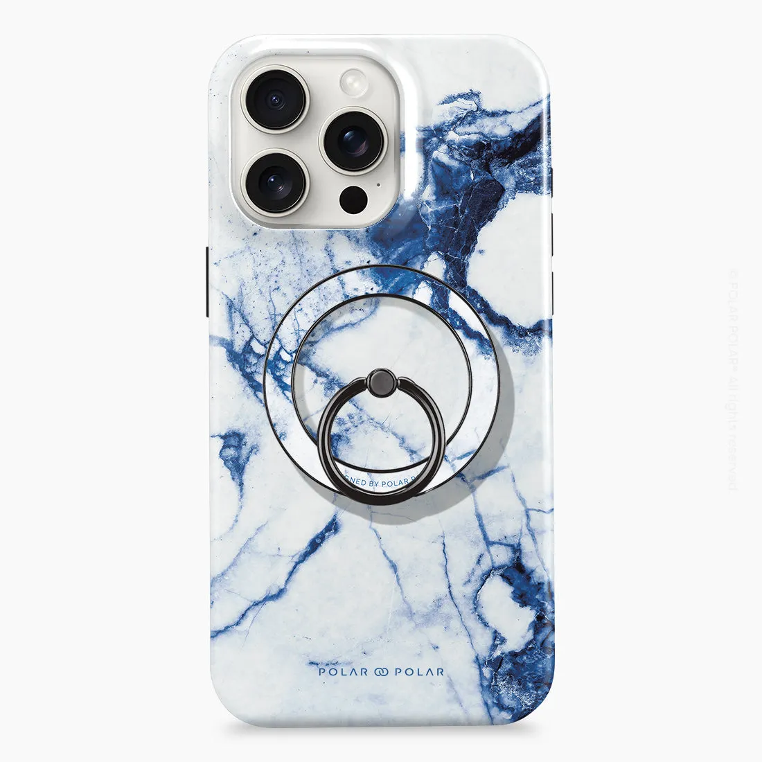 Indigo Vase - Black MagSafe Phone Grip and Ring Holder Stand