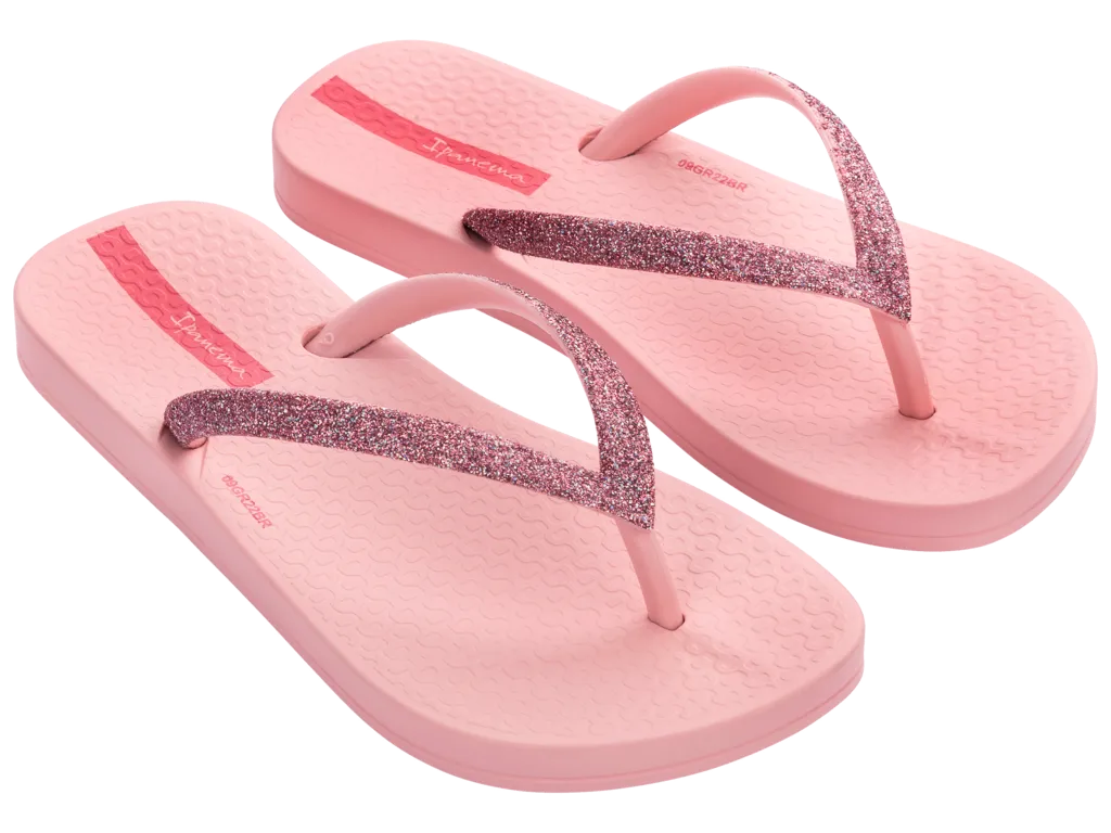 Ipanema Kid's Ana Sparkle Flip Flop - Pink / Light Pink