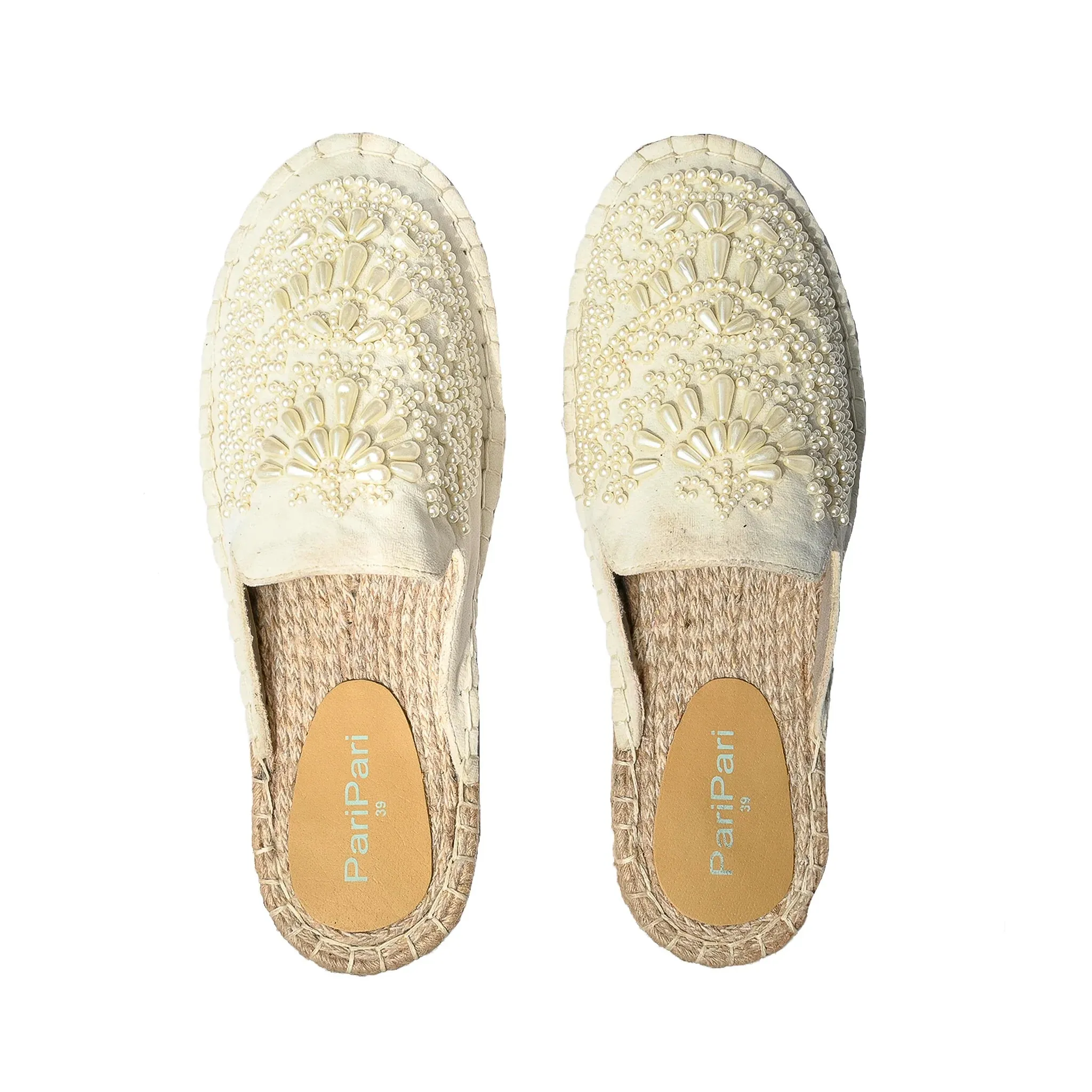 Iris Cream Espadrilles Platform