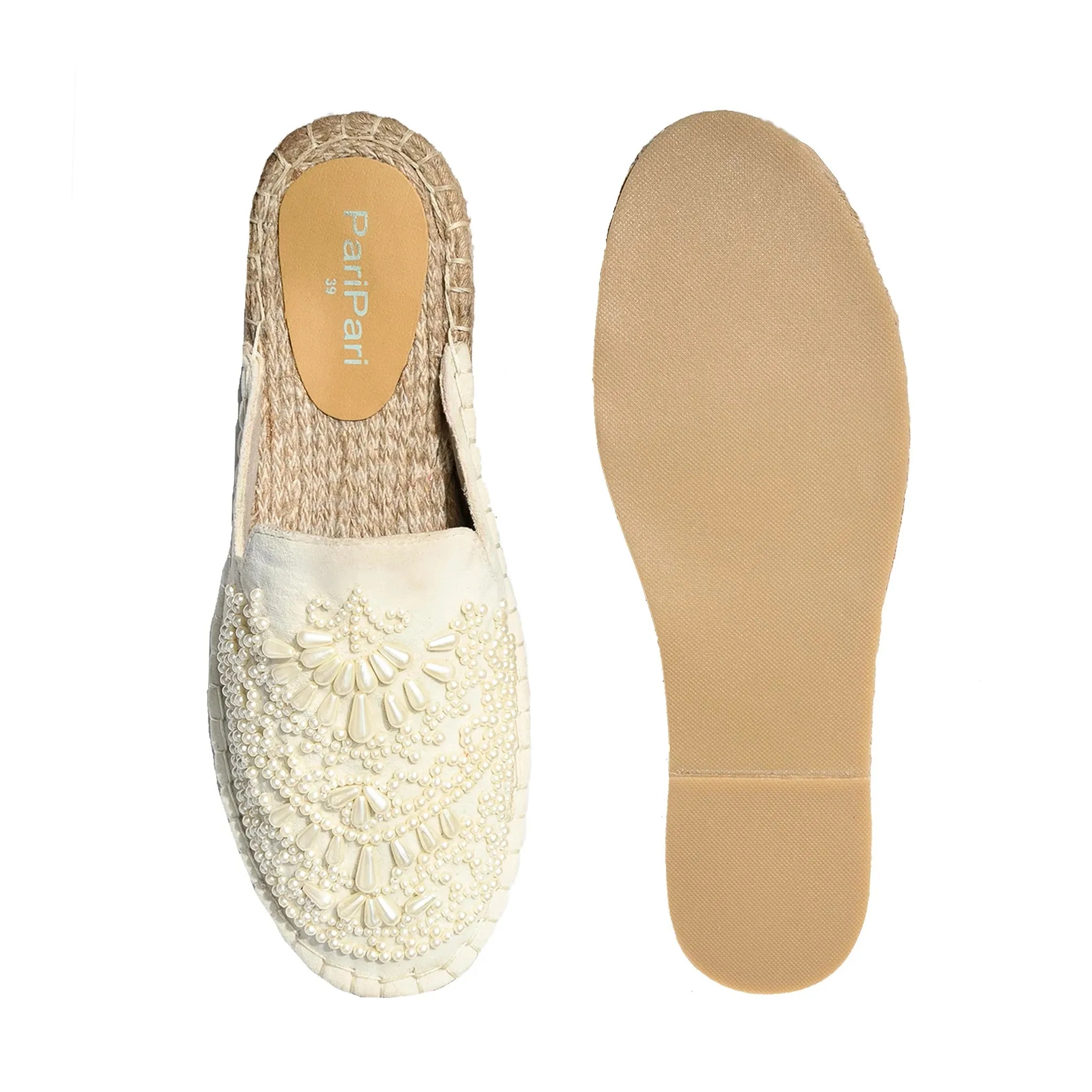 Iris Cream Espadrilles Platform