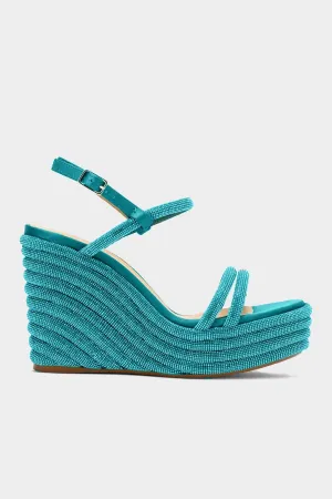 Jocana Platform Sandal in Azul