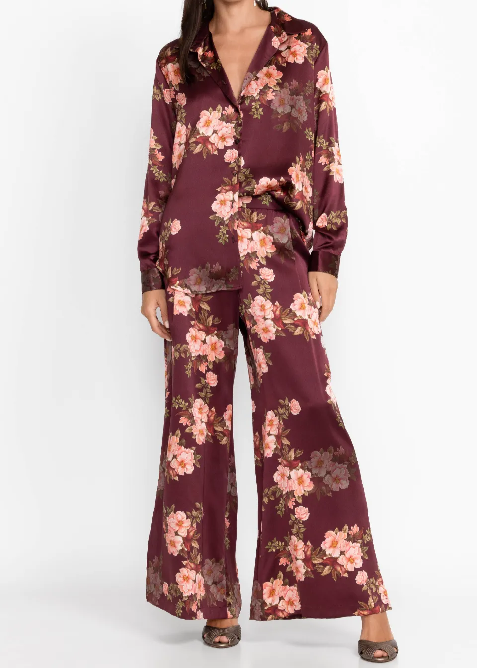 Johnny Was Amanza Roll Sleeve Shirt Winonna