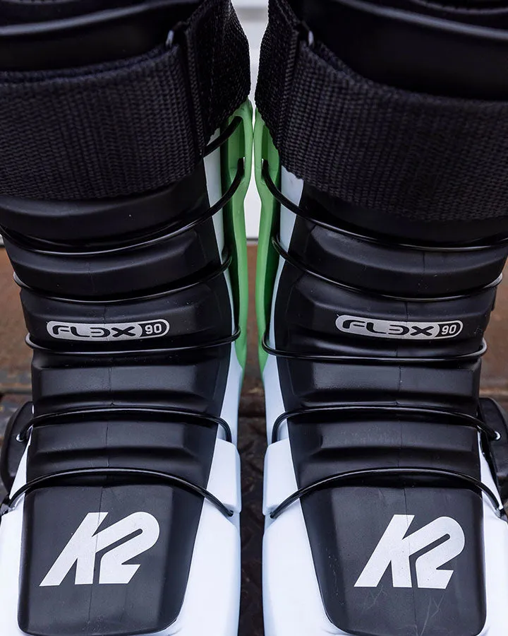 K2 Revolver FL3X Women's Ski Boots - White / Teal - 2023