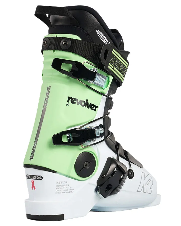 K2 Revolver FL3X Women's Ski Boots - White / Teal - 2023