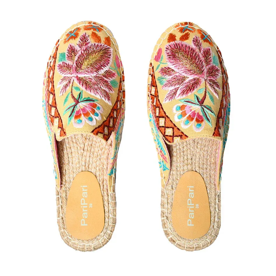 Kamal Beige Espadrilles Platforms