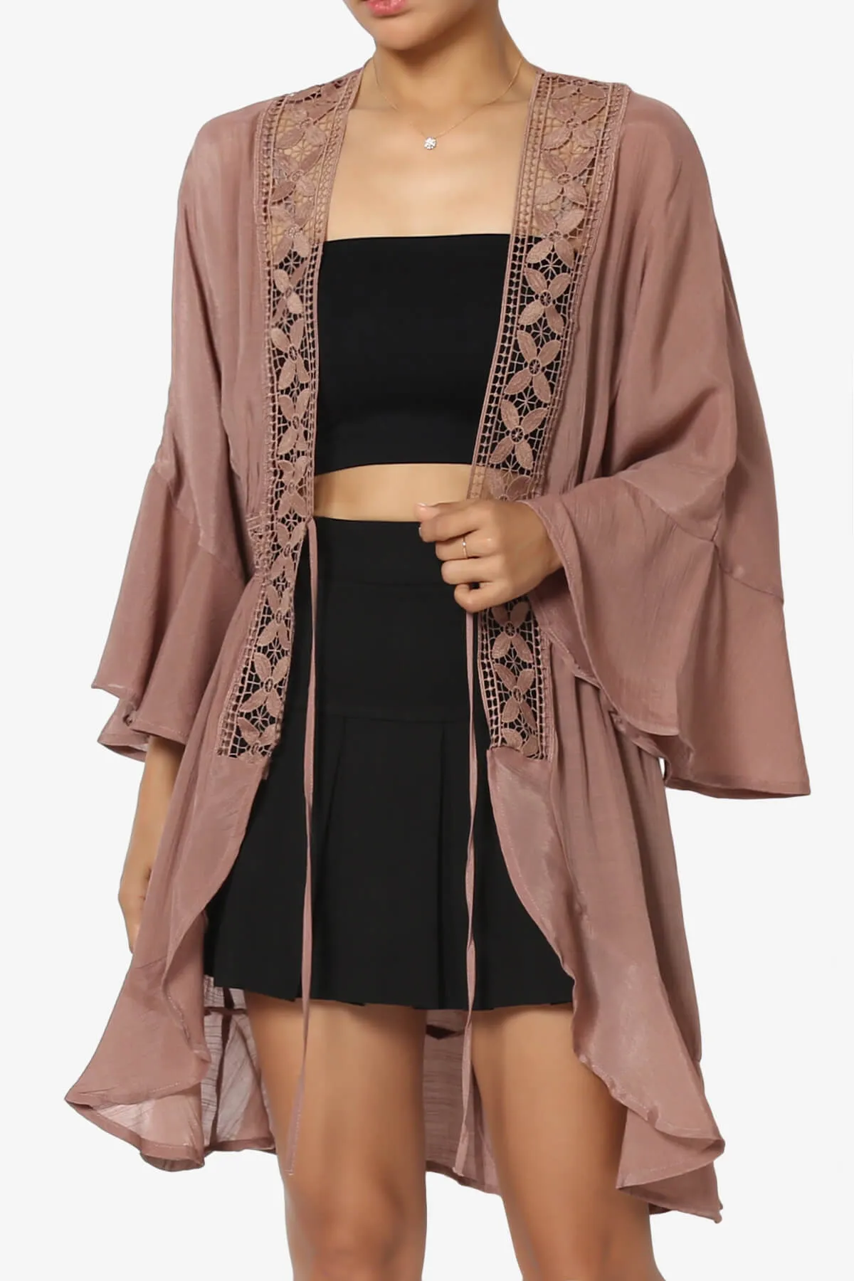 Kayla Lace Trim Kaftan