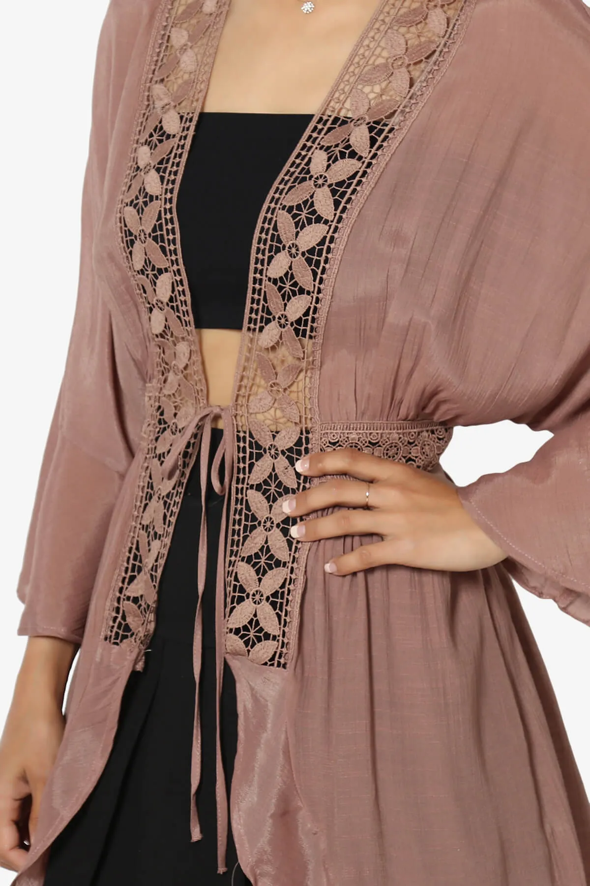 Kayla Lace Trim Kaftan
