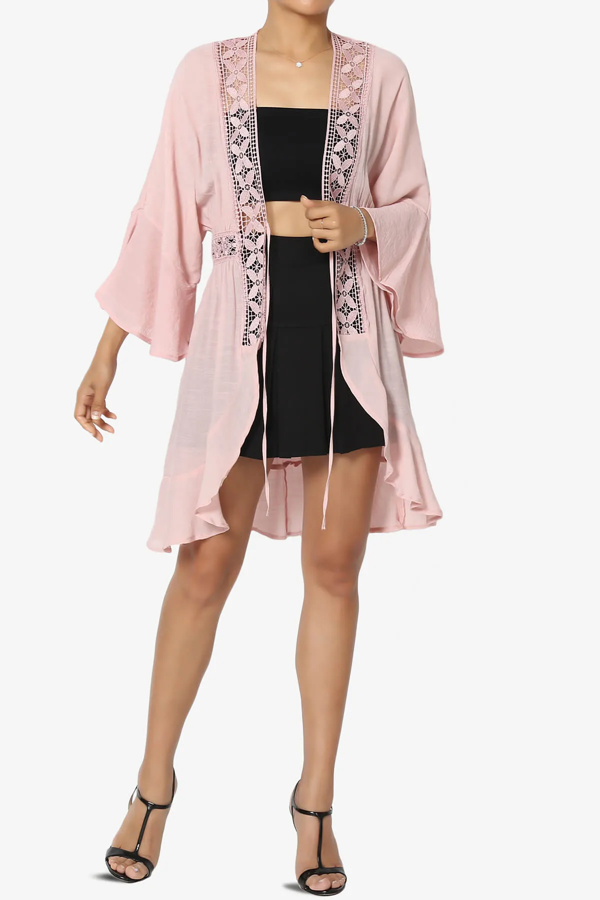 Kayla Lace Trim Kaftan