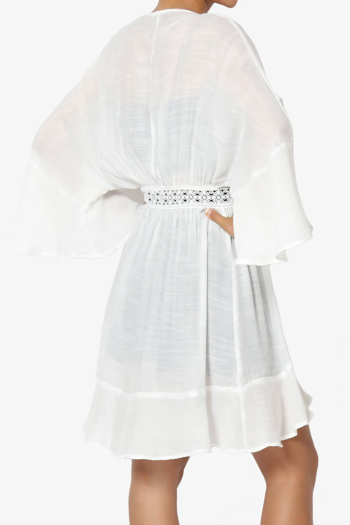 Kayla Lace Trim Kaftan