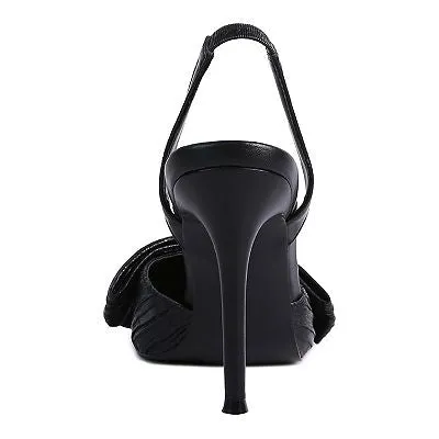 Kiki High Heel Bow Slingback