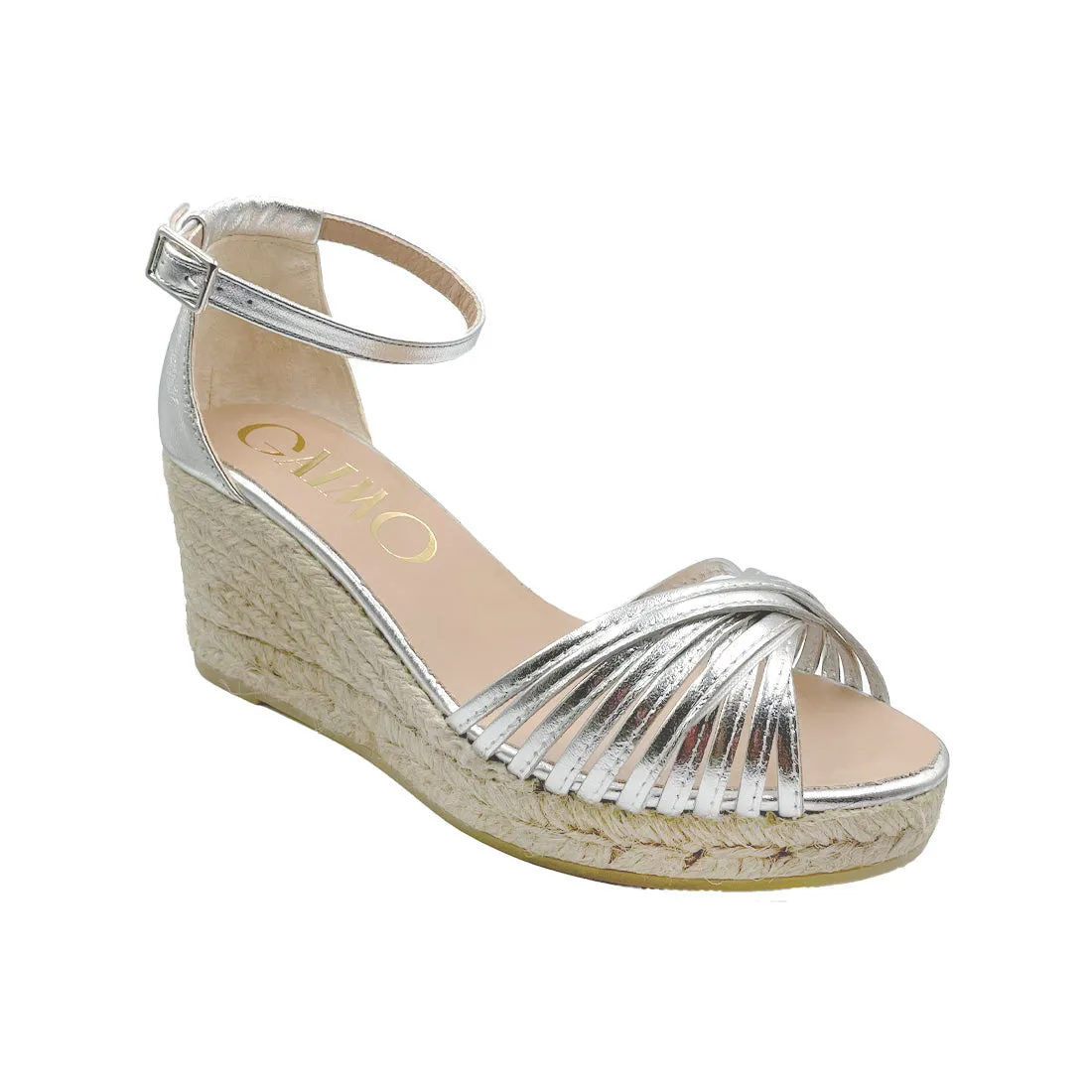 KLOSSI Silver espadrilles