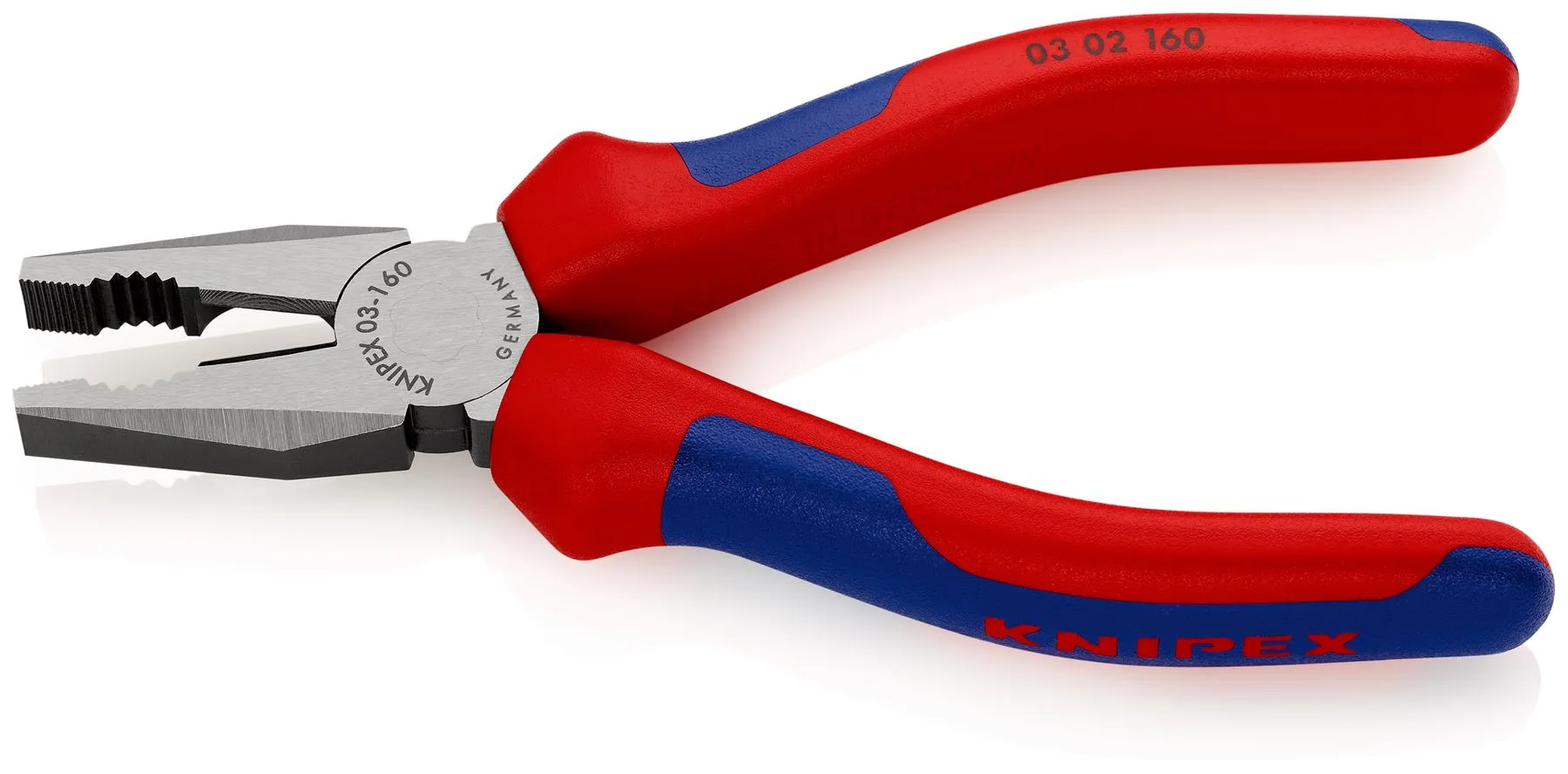 KNIPEX Combination Pliers 160mm Multi Component Grips 03 02 160 SB