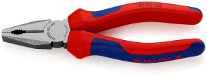 KNIPEX Combination Pliers 160mm Multi Component Grips 03 02 160 SB