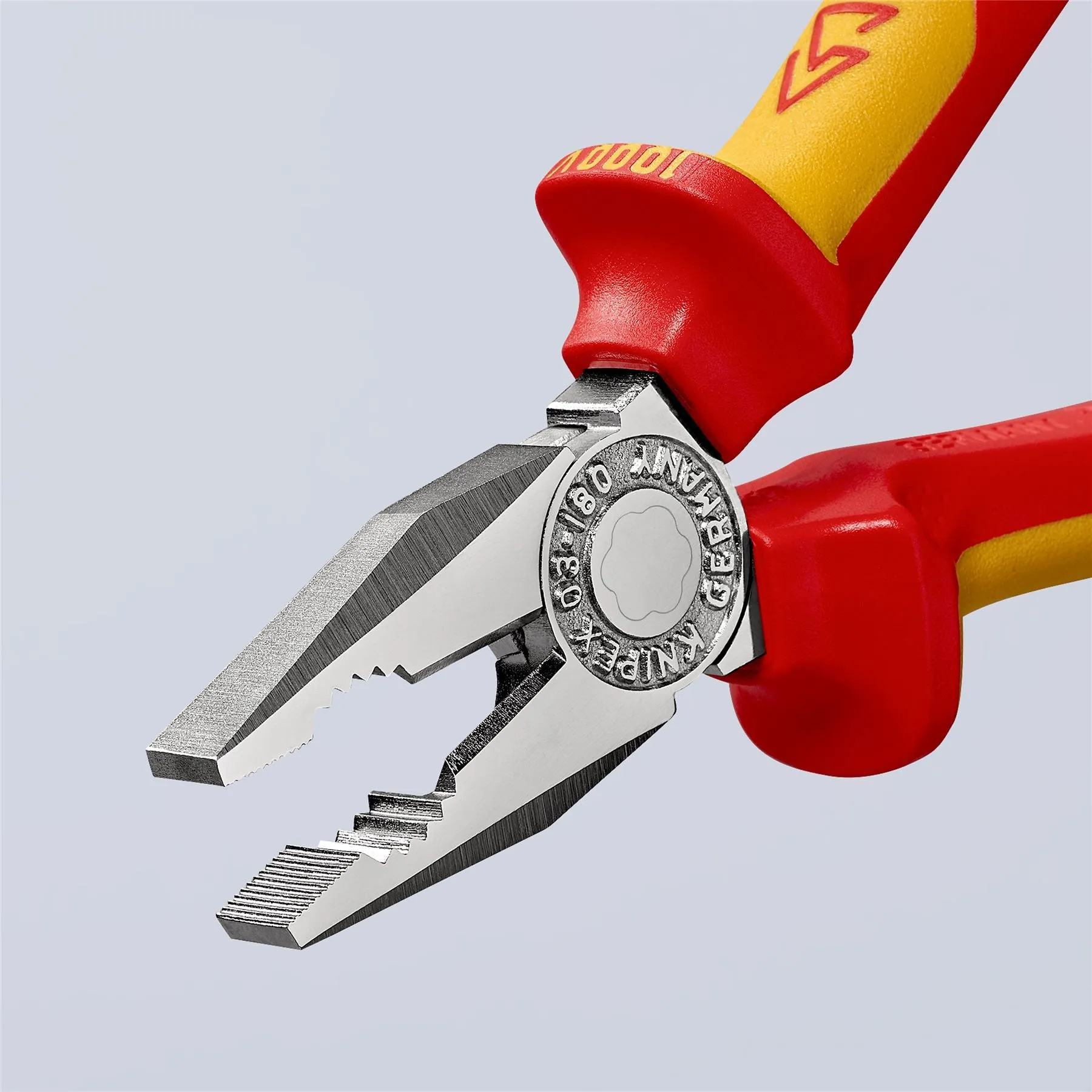 KNIPEX Combination Pliers 180mm VDE Chrome Multi Component Grips 03 06 180 SB